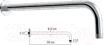 Душевой кронштейн Valtemo VS-4855