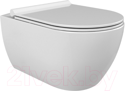 Унитаз подвесной CeraStyle City 019100-w-01 + SC00501S50003012 - фото