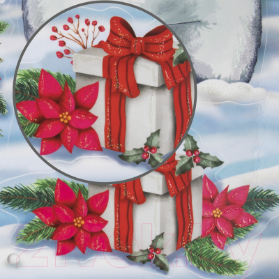 Набор наклеек на окно Золотая сказка Медвежонок / 591923