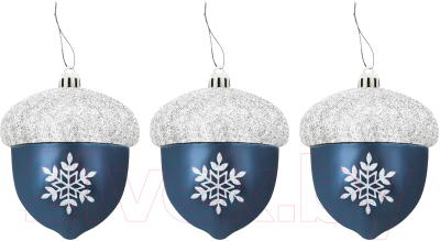 Набор елочных игрушек Золотая сказка Желуди / 591997 - фото