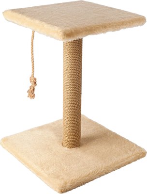 Лежанка-когтеточка Leader Toys Квадрат с квадратной платформой с кошачьей мятой / МТ14032 - фото