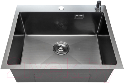Мойка кухонная STELLAR Decor S7050NB-D (нано черный)