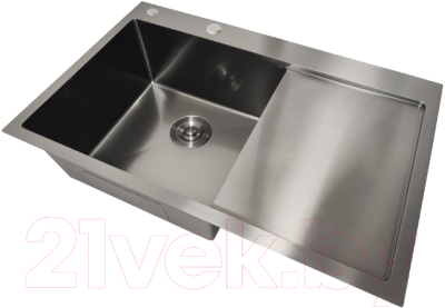 Мойка кухонная STELLAR Decor S6550NB-L-D (нано черный)