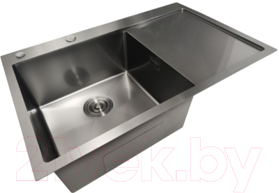 Мойка кухонная STELLAR Decor S6550NB-L-D (нано черный)