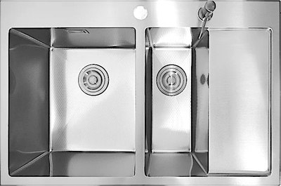 Мойка кухонная STELLAR Decor S7850S-2L-D - фото