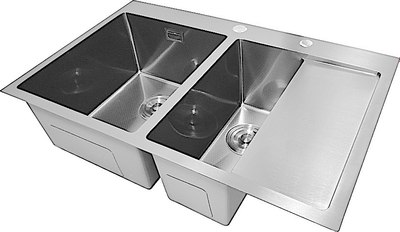 Мойка кухонная STELLAR Decor S7850S-2L-D