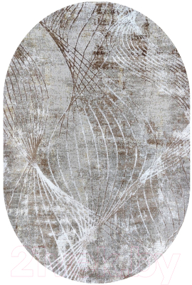 Коврик Safyun Liparis LP309-CREAM-BROWN-OVAL - фото