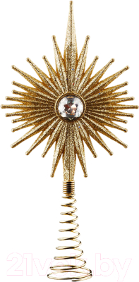 Верхушка для елки Erich Krause Decor. Сияние золотая / 44802 - фото