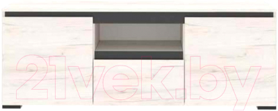 Тумба Памир Гретта 2С1Я (крафт белый/антрацит) - фото