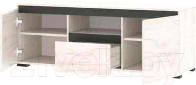 Тумба Памир Гретта 2С1Я (крафт белый/антрацит)