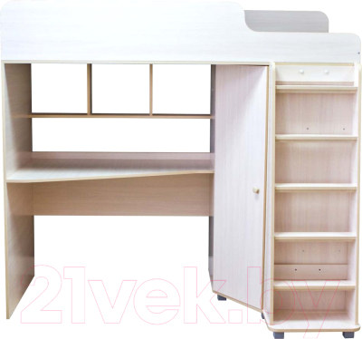 Кровать-чердак детская Капризун 13 Р440-2 с рабочей зоной