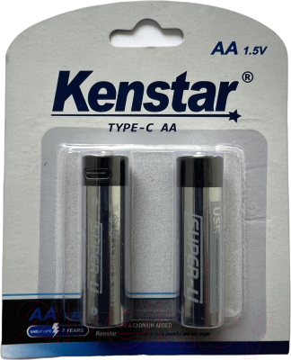 Комплект аккумуляторов Kenstar AA Li-ion 1800mAh BL-2 / KS-Li/AA-1800-BL2 - фото