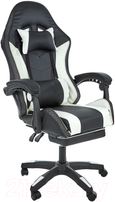 Кресло геймерское Jiqiao DG8003-ЧБ (черный/белый) - фото
