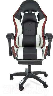 Кресло геймерское Jiqiao DG8003-ЧБ (черный/белый)