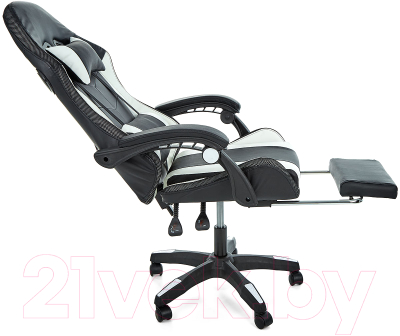 Кресло геймерское Jiqiao DG8003-ЧБ (черный/белый)