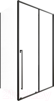 Душевой уголок Allen Brau Fantasy 2.0 130x80 / 325959 (черный матовый) - фото