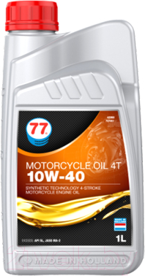 Моторное масло 77 Lubricants Motorcycle Oil 4T 10W-40 / 707851 - фото