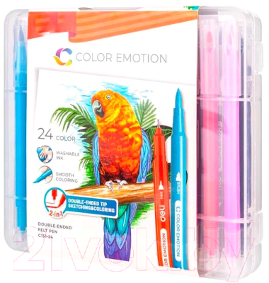 Фломастеры Deli C15124 - фото