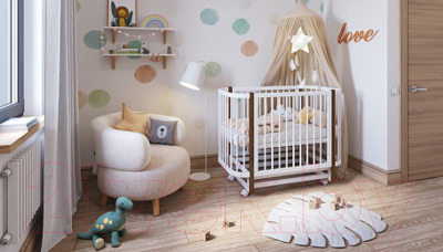 Детская кровать-трансформер Polini Kids Simple 350 / 0003126-165