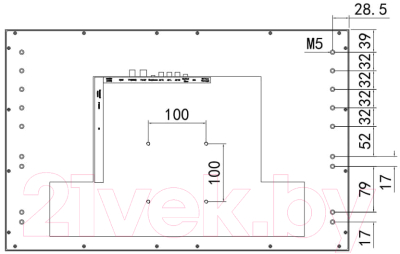 Телевизор Avel AVS2404BM (черная рамка)