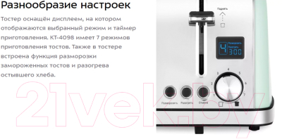 Тостер Kitfort KT-4098