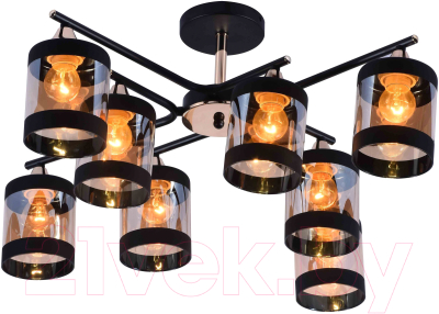 Потолочный светильник Mirastyle MH-10146/8B MBK+GD - фото