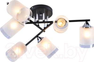Потолочный светильник Mirastyle MH-2484B/6 BK+CR - фото