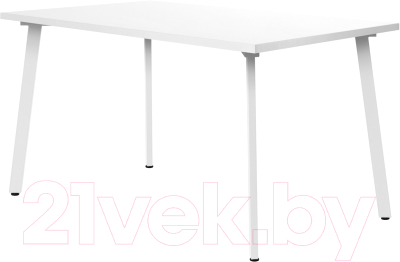 Обеденный стол Millwood Шанхай 130x80x75 (белый/металл белый) - фото