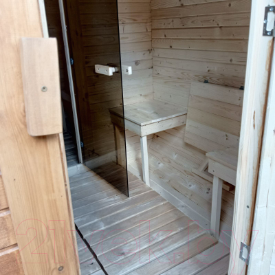 Баня квадро-бочка КомфортПром Квадро / 10331357