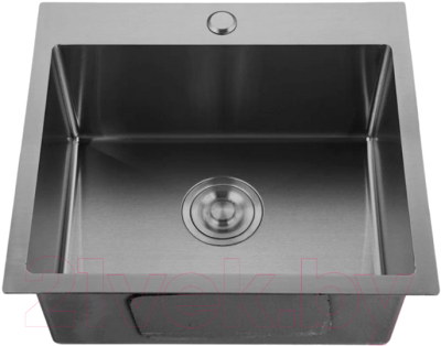 Мойка кухонная GranFest GF-5050 PVD (графит) - фото
