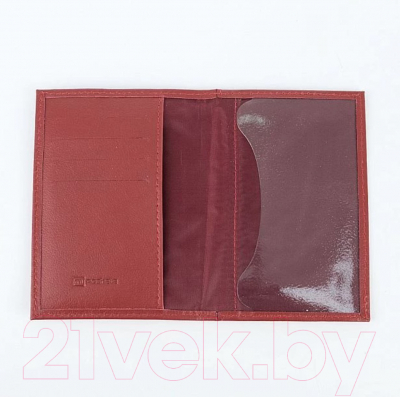 Обложка на паспорт Poshete 604-118LG-RED