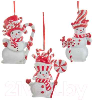 Елочная игрушка Kurt S. Adler Снеговик со сладостями / D4116