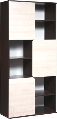 Стеллаж Мебель-Класс Вегас-1 (венге/ясень шимо светлый) - фото