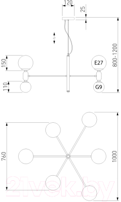 Люстра Евросвет 30182