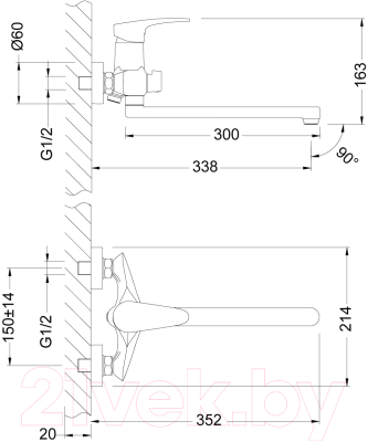 Смеситель LEMARK Линара LM0451C
