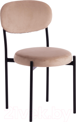 Табурет Tetchair Revo ткань/металл (бежевый Barkhat 5/черный) - фото