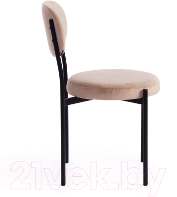 Табурет Tetchair Revo ткань/металл (бежевый Barkhat 5/черный)