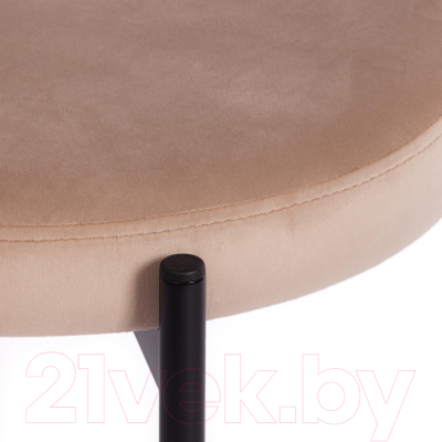 Табурет Tetchair Revo ткань/металл (бежевый Barkhat 5/черный)