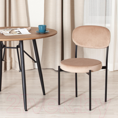 Табурет Tetchair Revo ткань/металл (бежевый Barkhat 5/черный)