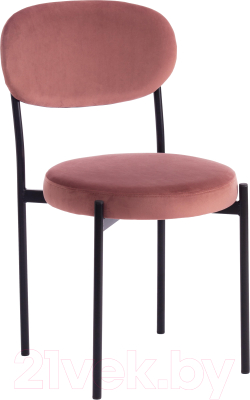 Табурет Tetchair Revo ткань/металл (коралловый Barkhat 15/черный) - фото