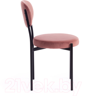 Табурет Tetchair Revo ткань/металл (коралловый Barkhat 15/черный)