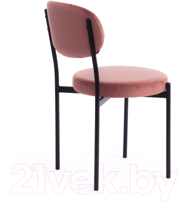 Табурет Tetchair Revo ткань/металл (коралловый Barkhat 15/черный)