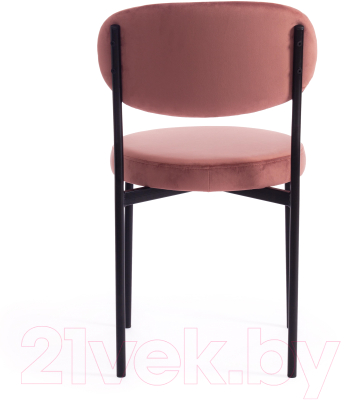 Табурет Tetchair Revo ткань/металл (коралловый Barkhat 15/черный)