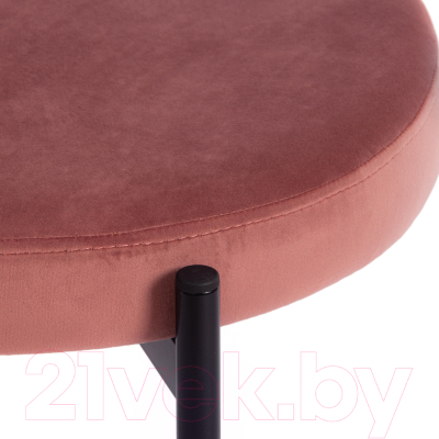 Табурет Tetchair Revo ткань/металл (коралловый Barkhat 15/черный)
