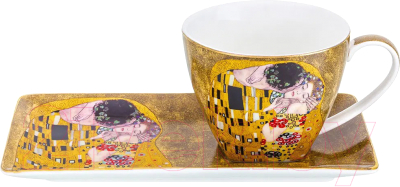 Чашка с блюдцем Elan Gallery Поцелуй / 420523 - фото