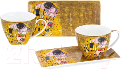 Набор для чая/кофе Elan Gallery Поцелуй / 420525 (2пр) - фото