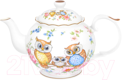Заварочный чайник Elan Gallery Совушки / 420146  - фото