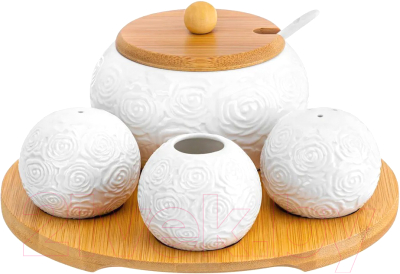 Набор емкостей для хранения Elan Gallery Розы / 540789 - фото