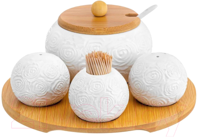 Набор емкостей для хранения Elan Gallery Розы / 540789