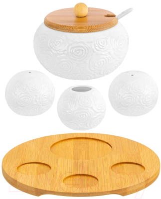 Набор емкостей для хранения Elan Gallery Розы / 540789